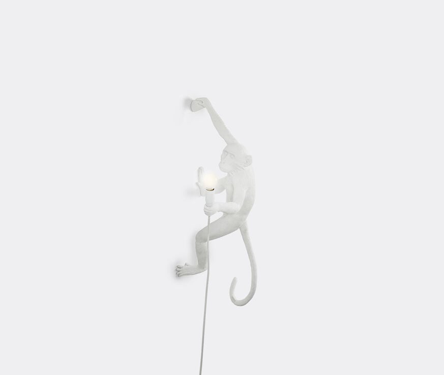 Seletti 'Monkey' lamp hanging, right, US plug WHITE SELE21RES798WHI