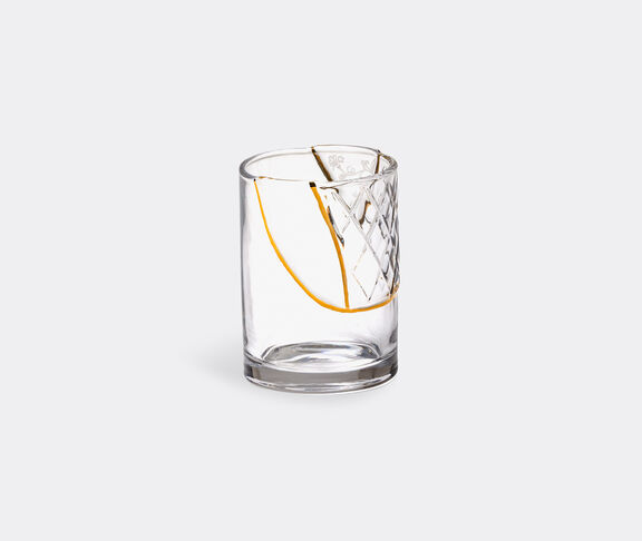 Seletti Kintsugi-N'2 Glass Ø Cm.7,6 H. 10,5 TRASPARENT/GOLD ${masterID} 2