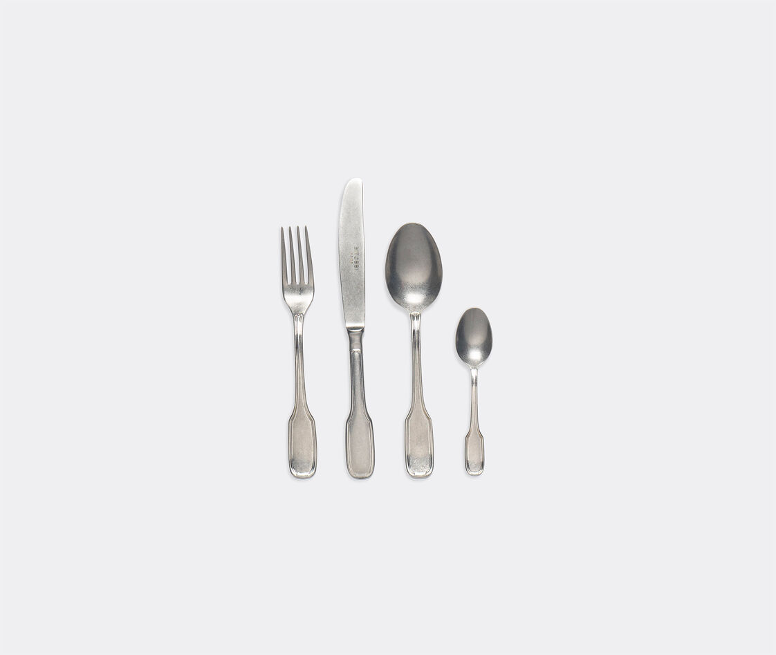 Bitossi Home Cutlery Set 24 Pieces In Silver