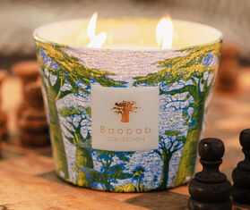 Baobab Collection &#39;Sacred Trees Yarani&#39; candle, small, blue and green MULTICOLOUR BAOB25SCE912MUL