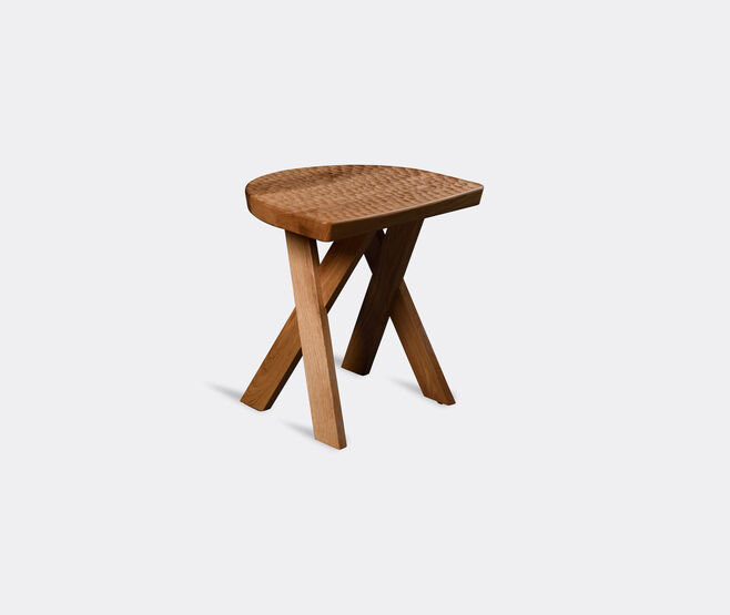 Zanat 'Touch Half Moon' stool, oak LIGHT BROWN ZANA20TOU701BRW