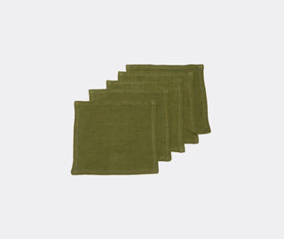 Once Milano Cocktail napkins, set of five, green GREEN ONMI20COC900GRN