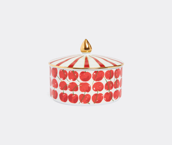 La DoubleJ 'Cherries' goodie jar, ivory IVORY LADJ25GOO724MUL