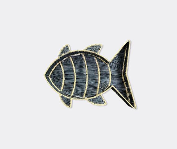 Les-Ottomans 'Fish' basket, blue BLUE OTTO26RAF792BLU