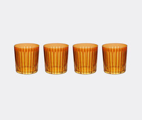 L&#39;Objet &#39;Prism&#39; cocktail glass, set of four, amber AMBER LOBJ24PRI044AMB