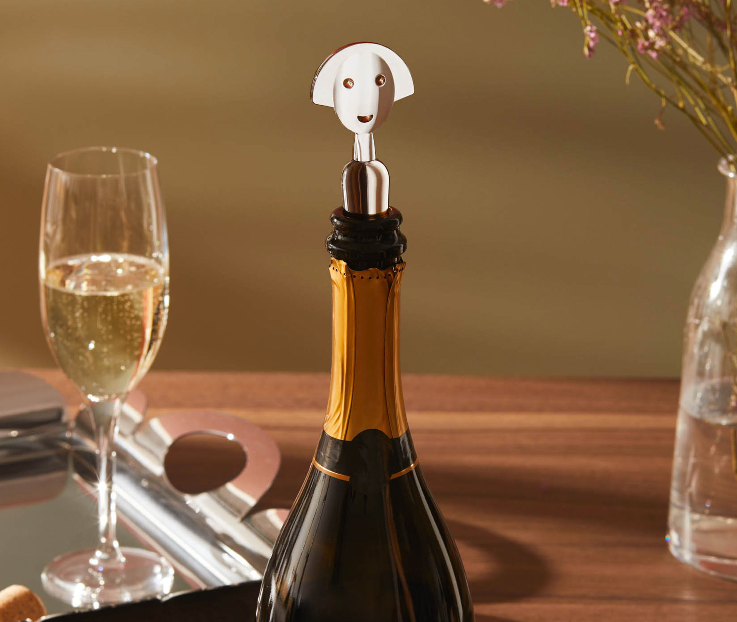 Anna Sparkling' champagne cap by Alessi | Barware | FRANKBROS