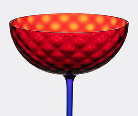 Dolce&amp;Gabbana Casa 'Carretto Siciliano' champagne glass, red and yellow RED DGCA22HAN666MUL