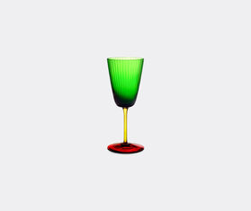 Dolce&amp;Gabbana Casa 'Carretto Siciliano' white wine glass, green and red GREEN DGCA22HAN673MUL