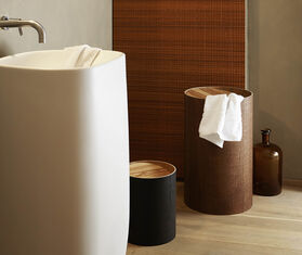 Atipico 'Riviera' waste basket LIGHT BROWN ATIP20RIV927BRW