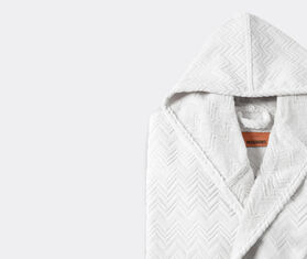 Missoni &#39;Chalk&#39; hooded bathrobe, white WHITE MIHO24CHA816WHI
