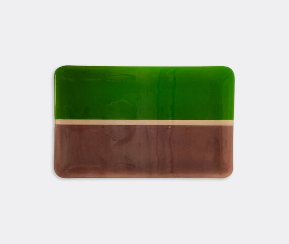 Les-Ottomans 'Murano' tray, brown and green Multicolor OTTO22MUR158MUL