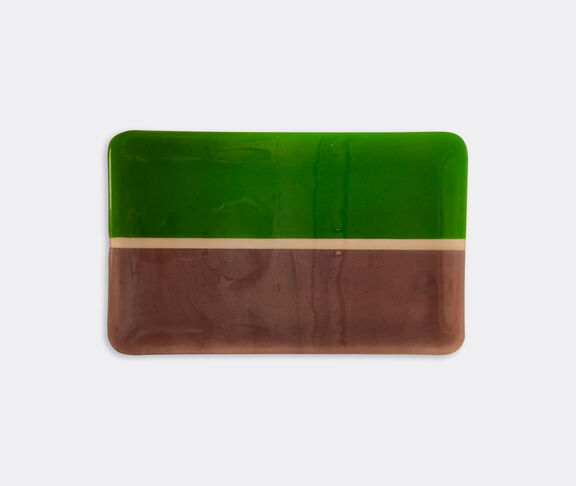 Les-Ottomans 'Murano' tray, brown and green Multicolor ${masterID}