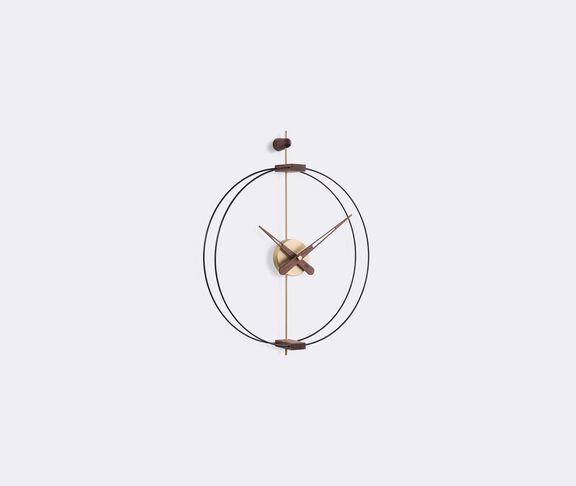 Nomon 'Micro Barcelona' clock WALNUT NOMO21MIC951BLK
