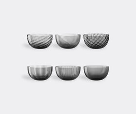 NasonMoretti &#39;Idra&#39; assorted cups, set of six, grey GREY NAMO23IDR651GRY