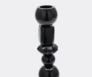 POLSPOTTEN 'Beads' candle holder, small, black BLACK POLS25CAN492BLK