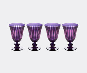 L&#39;Objet &#39;Prism&#39; wine glass, set of four, purple PURPLE LOBJ24PRI105PUR