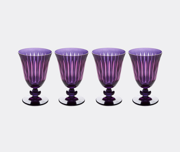 L'Objet 'Prism' wine glass, set of four, purple undefined ${masterID}