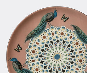 Les-Ottomans Plate 'Peacocks' MULTICOLOUR OTTO17PLA208MUL