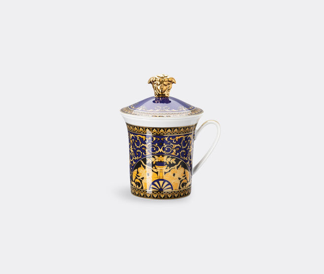 Rosenthal 'Medusa Blau' mug with lid MULTICOLOUR ROSE23MUG688MUL