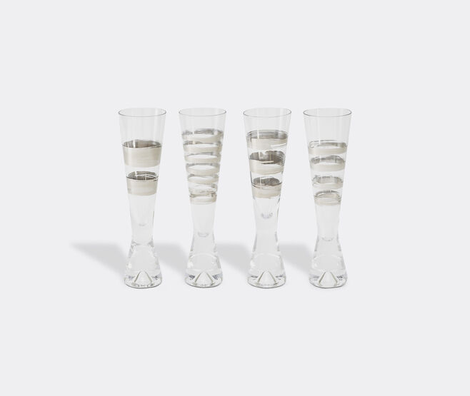 Tom Dixon 'Tank' champagne glass gift set, set of four TRANSPARENT TODI22TAN512TRA