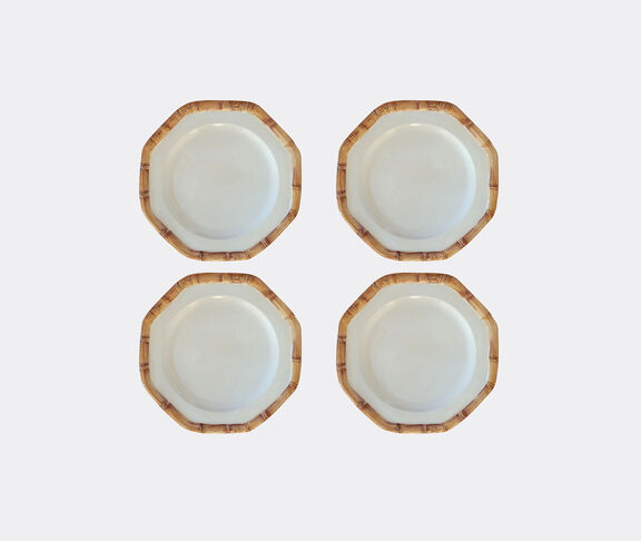 Les-Ottomans 'Bamboo' dinner plate, set of four undefined ${masterID}