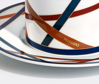 Missoni 'Nastri' teacup and saucer, set of six MULTICOLOUR MIHO23NAS941MUL