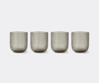 POLSPOTTEN 'Rooftop' tumbler, set of four, light grey GREY POLS25TUM331GRY