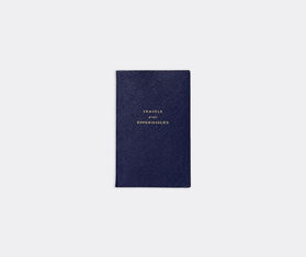 Smythson 'Travels and Experiences' notebook, navy BLUE SMYT22TRA417BLU