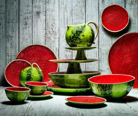 Bordallo Pinheiro &#39;Melancia&#39; pitcher MULTICOLOUR BOPI22MEL423MUL