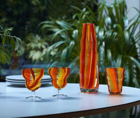 LSA International &#39;Folk&#39; carafe, orange, red and yellow MULTICOLOUR LSAI23FOL655MUL