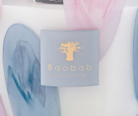 Baobab Collection &#39;Riviera Leopolda&#39; candle, medium, blue and pink MULTICOLOUR BAOB25SCE339MUL