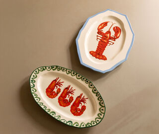 &amp;k Amsterdam 'Sir&egrave;ne Lobster' oval platter, multicolor MULTICOLOUR AMST26PLA221MUL