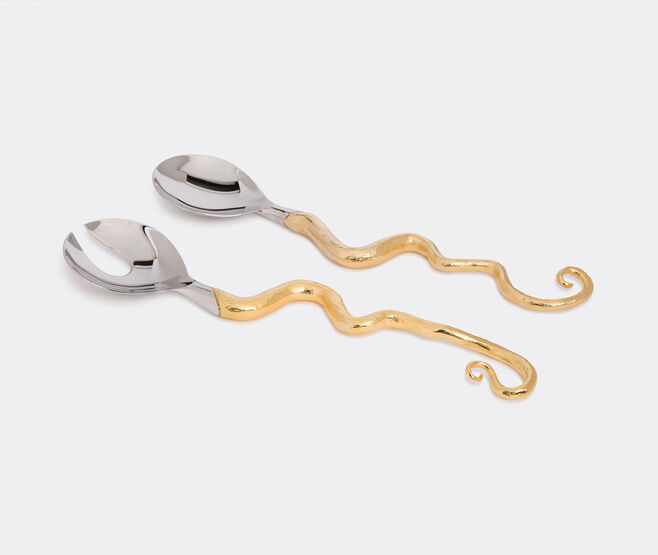 L'Objet 'Twisted Horn' serving set GOLD LOBJ19TWI922GOL