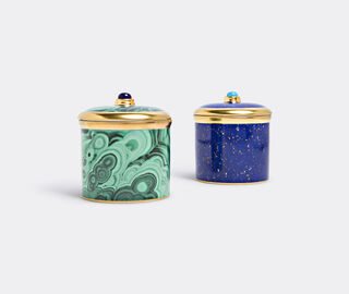 L'Objet 'Malachite' candle MULTICOLOUR LOBJ15MAL865GRN