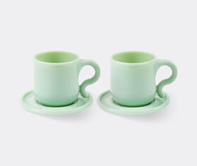 POLSPOTTEN &#39;Gobi&#39; cappuccino mug, set of two, light green LIGHT GREEN POLS25CAP263LGR