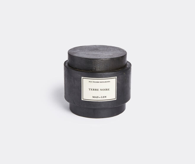 Mad et Len 'Monarchia' pot pourri totem, Terre noire BLACK MALE20POT078BLK