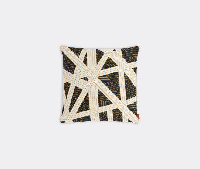 Missoni 'Nastri' cushion, small, black BLACK MIHO23NAS556MUL