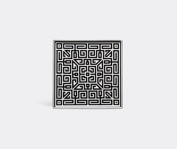 Ginori 1735 'Labirinto' vide poche squared plate, black Black ${masterID}
