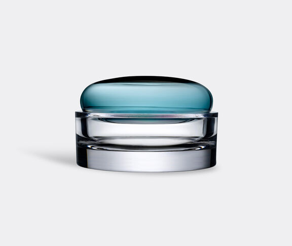 Nude 'Ecrin' lidded vessel, wide, petroleum green undefined ${masterID}