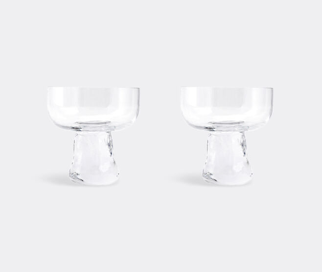 XLBoom 'Gusto Coupe' glass, set of two, small, clear TRANSPARENT XLBO26GUS534TRA