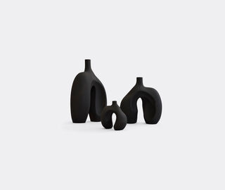 101 Copenhagen 'Ni' vase, medium, coffee BROWN COPH25NIV452BLK