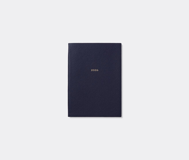 Smythson '2026 Soho' weekly diary with pocket, navy BLUE SMYT25PAS932BLU