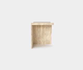 MCGANNON SAAD 'Thebes' stool, travertine BEIGE MCSA24THE133BEI