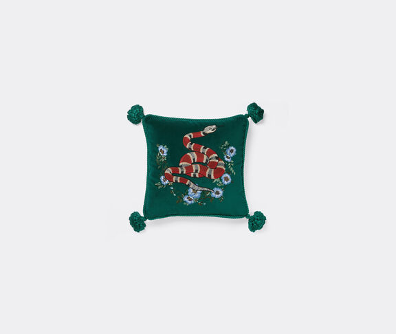 Gucci 'Kingsnake' velvet cushion Multicolour ${masterID}