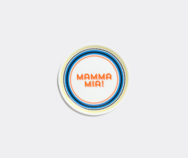 Bitossi Home 'Mamma Mia' pizza plate, set of six MULTICOLOUR BIHO22SET899MUL