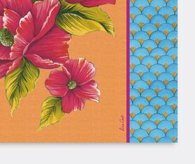 Lisa Corti 'Masonite' rectangular placemat, set of two, azalea turquoise TURQUOISE LICO23MAS097MUL