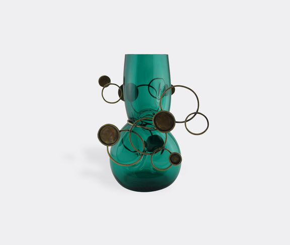 Vanessa Mitrani 'Fairground' vase, green and bronze undefined ${masterID}