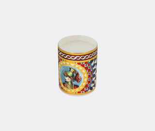 Dolce&amp;Gabbana Casa 'Carretto' porcelain scented candle, wild jasmine, green lid GREEN DGCA23PER983MUL