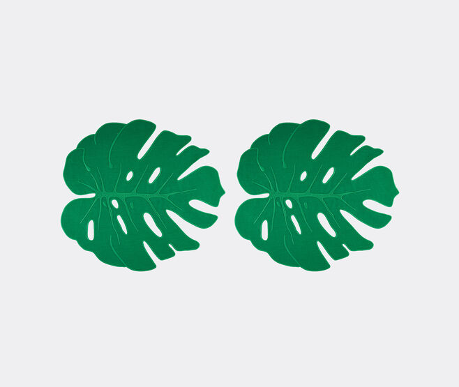 Aquazzura Casa 'Florida Leaf' placemat, set of two GREEN AQUA23FLO615GRN