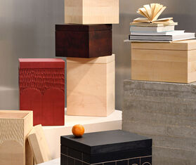 Zanat 'Branco' box, tall, beige WHITE ZANA20BRA985BEI